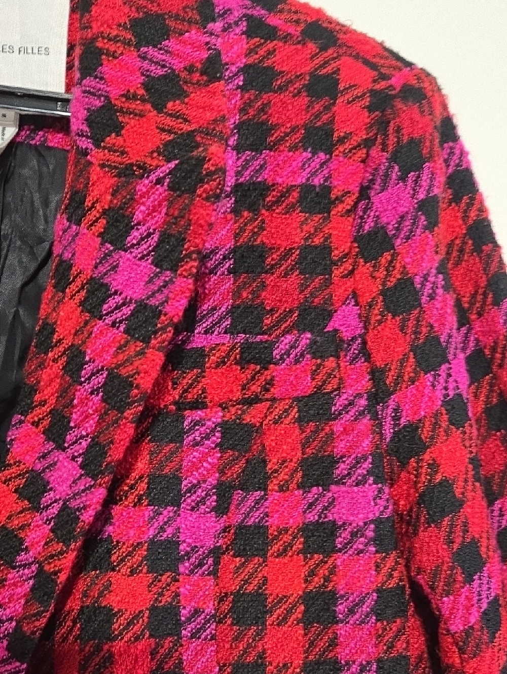 Avec Les Filles Houndstooth Tweed Blazer - Picture 9 of 11